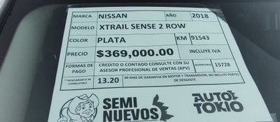 2018 Nissan X-TRAIL 5 PTS SENSE CVT CD 5 PAS RA-17