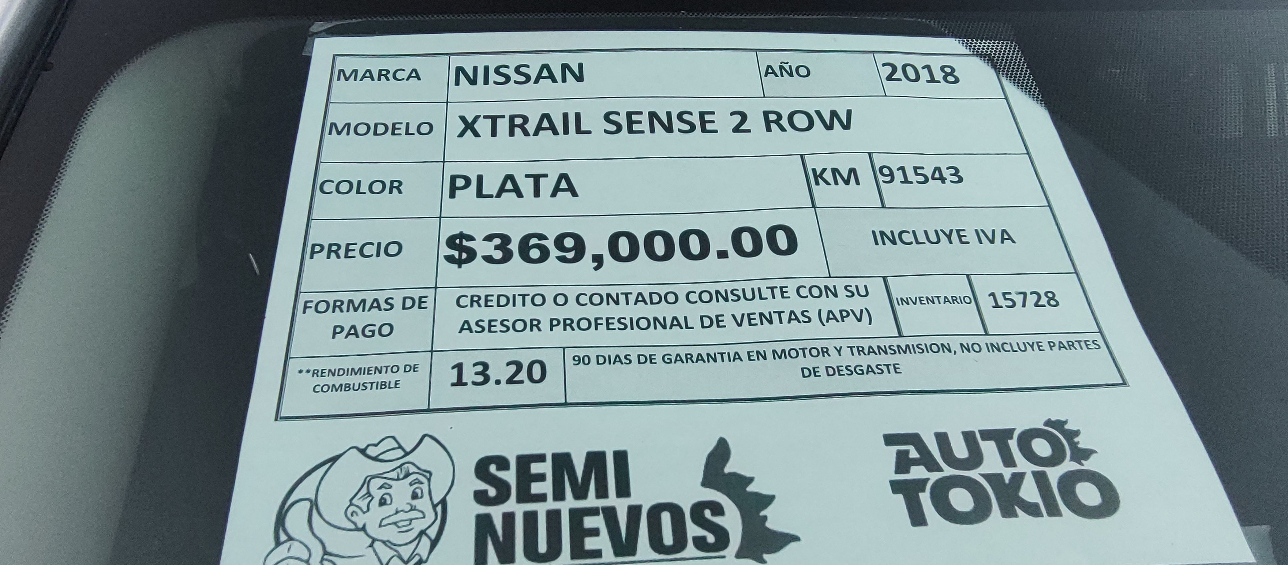 2018 Nissan X-TRAIL 5 PTS SENSE CVT CD 5 PAS RA-17