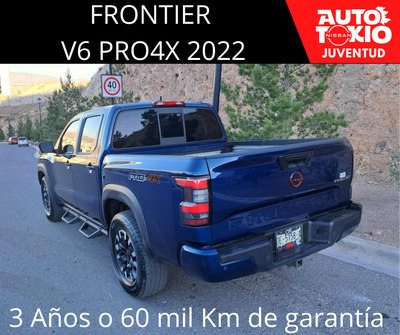 2022 Nissan FRONTIER 4 PTS PRO 4X V6 38L TA AAC PIEL RA-17 4X4
