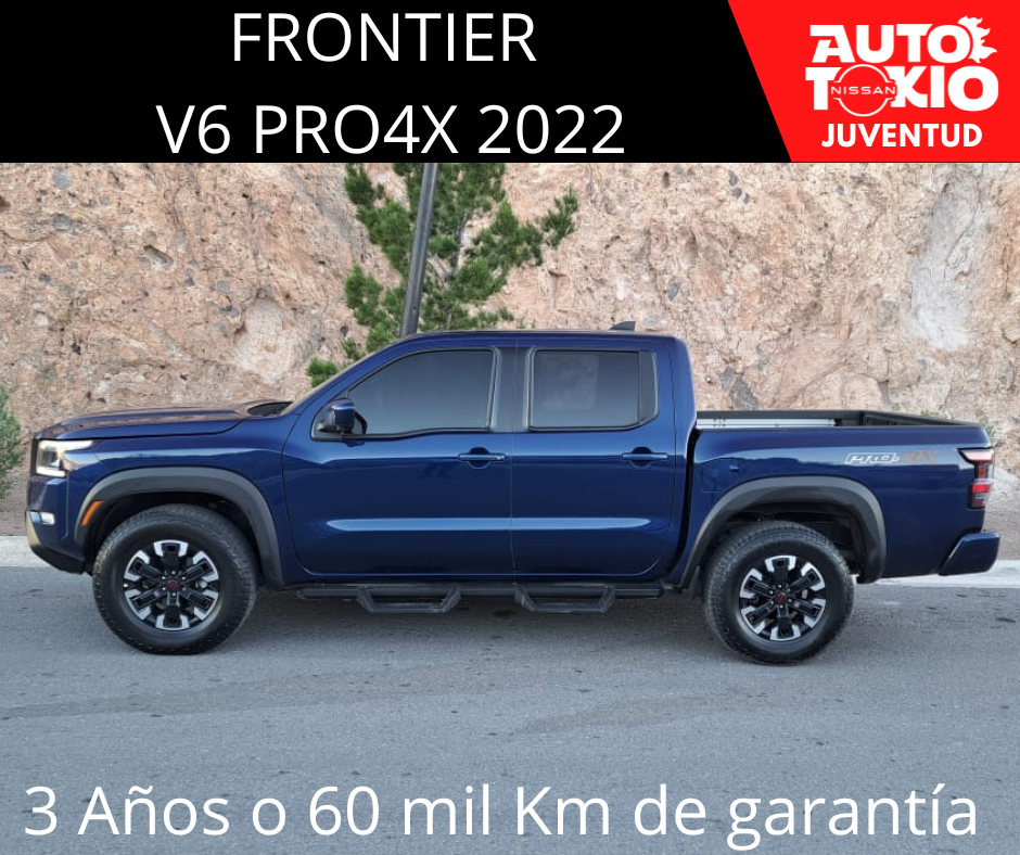 2022 Nissan FRONTIER 4 PTS PRO 4X V6 38L TA AAC PIEL RA-17 4X4