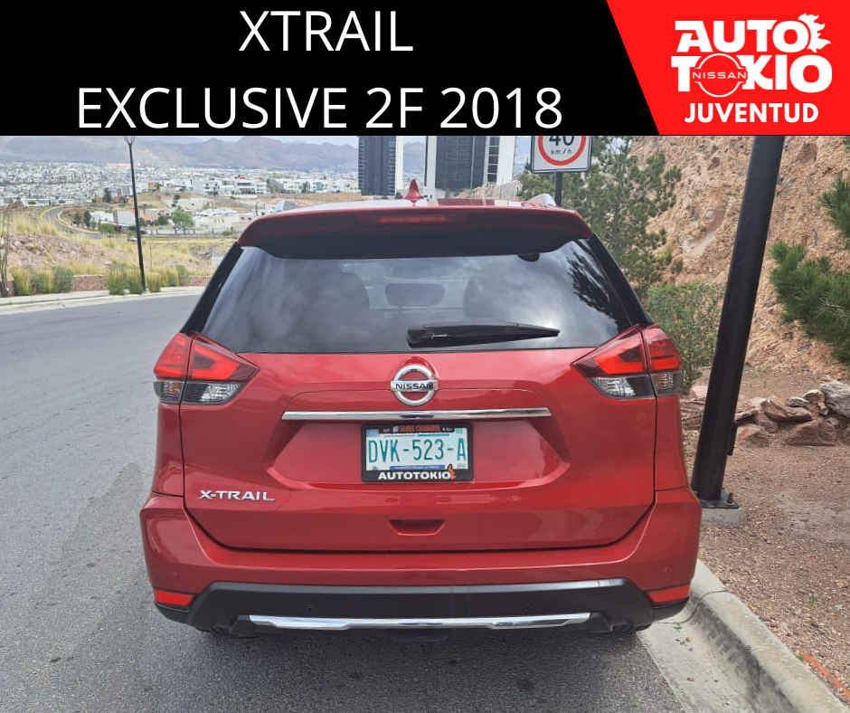 2018 Nissan X-TRAIL 5 PTS EXCLUSIVE CVT PIEL CD QC GPS 5 PAS RA-18