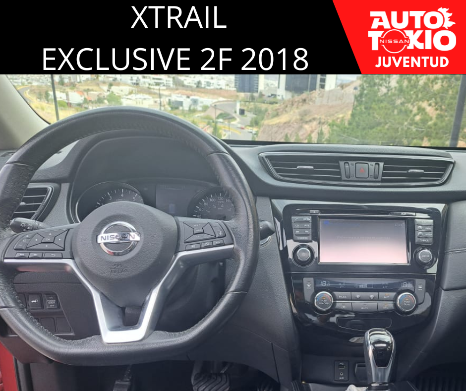 2018 Nissan X-TRAIL 5 PTS EXCLUSIVE CVT PIEL CD QC GPS 5 PAS RA-18