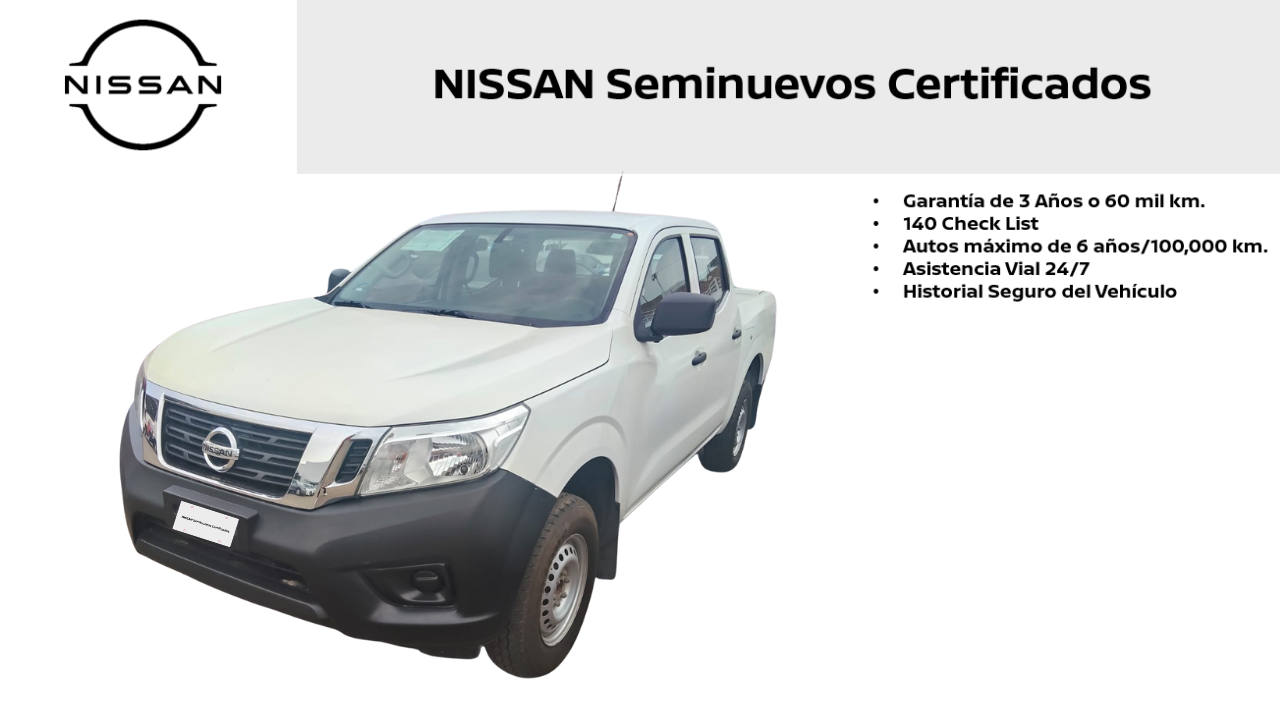 2020 Nissan NP300 4 PTS PICK-UP DOBLE CABINA SE TM6 AAC CD VE