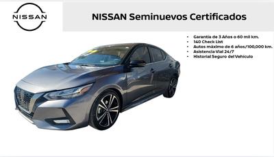 2023 Nissan Sentra 4 pts. SR, TA, a/ac., QC, s. Bose, f. led, RA-18