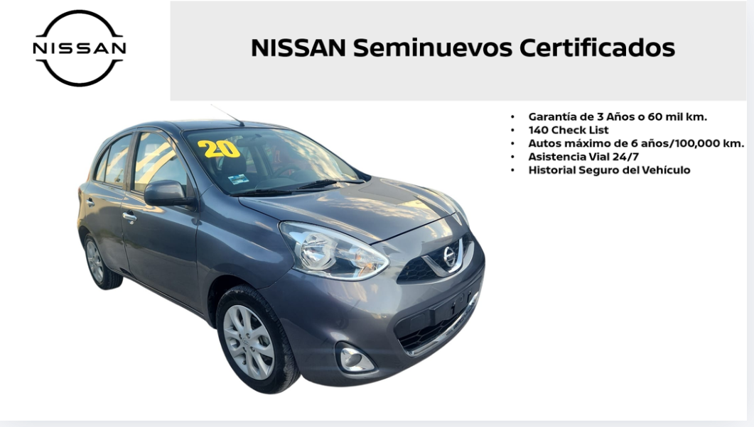 2020 Nissan March ADVANCE AUTOMATICO