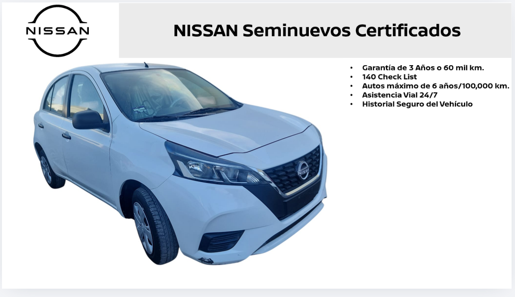 2024 Nissan March 5 pts. HB Sense, TM5, a/ac., R-14