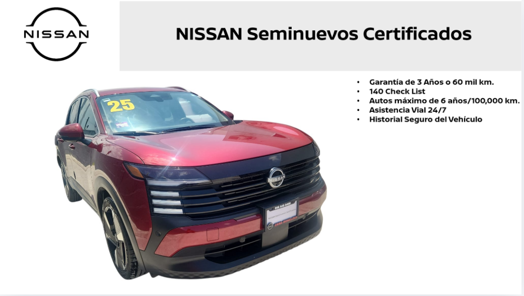 2026 Nissan Kicks VUD 5 pts. Exclusive, 2.0l, TA, pantalla touch 12
