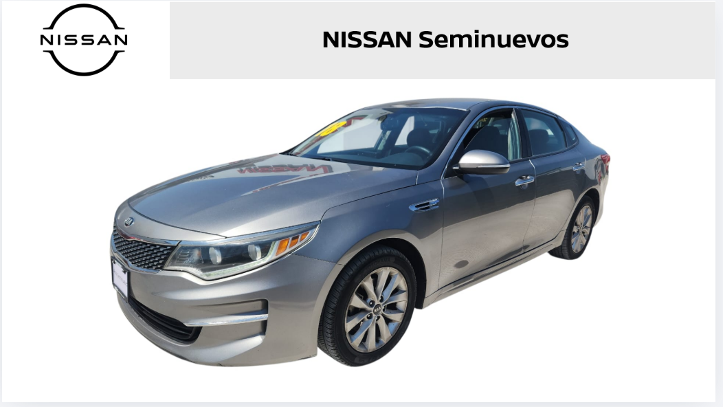 2018 Kia Optima 4 pts. EX, 2.4l, TA, a/ac. Aut., piel, GPS, RA-17