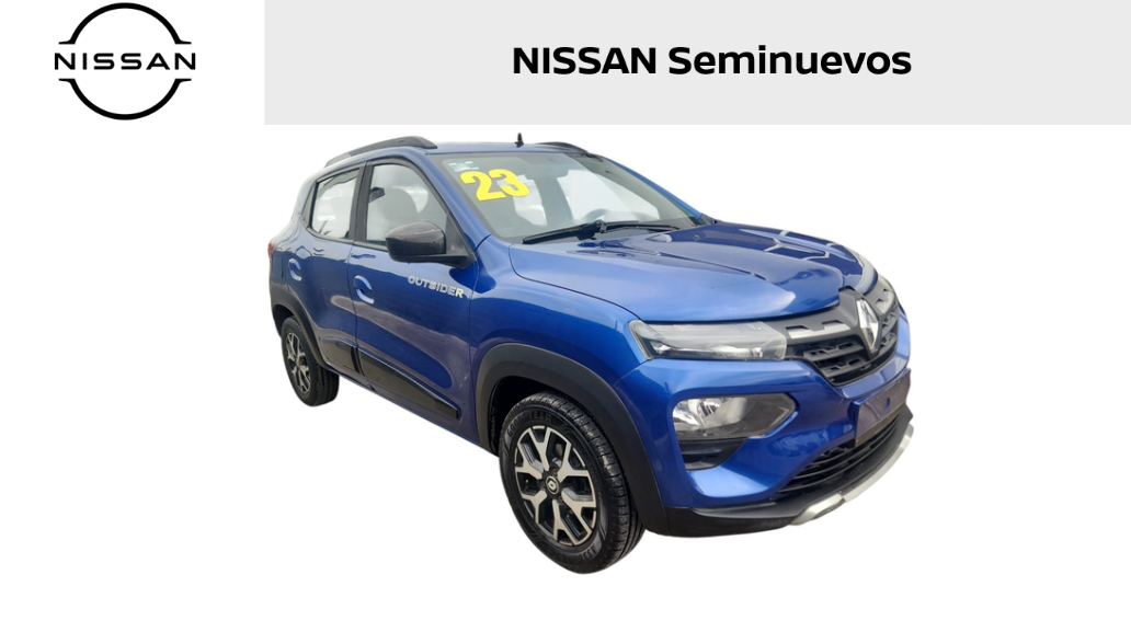 2023 Renault Kwid 5 pts. HB Outsider, TM5, a/ac., pantalla touch 8