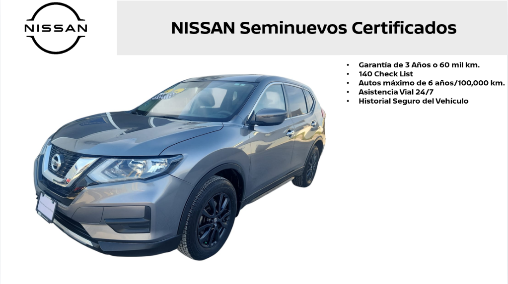 2022 Nissan X-Trail VUD 5 pts. Sense, TA, 5 pas., RA-17 (línea anterior)