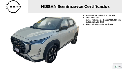 2025 Nissan Magnite VUD 5 pts. Exclusive, 1.0T, TM5, piel, RA-16