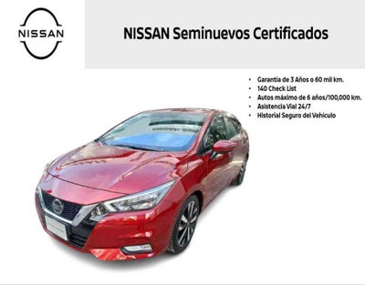2022 Nissan VERSA 4 PTS PLATINUM CVT AAC AUT VE PIEL GPS F LED RA-17