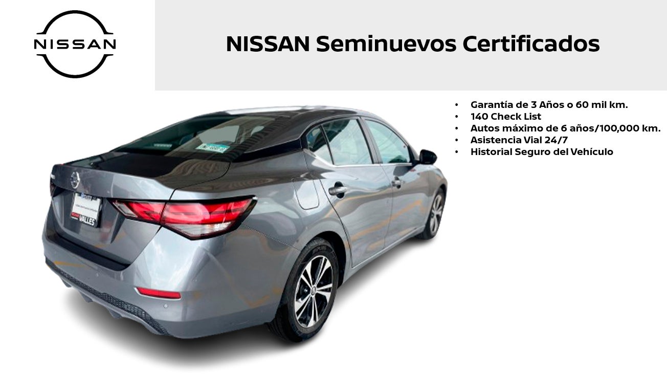 2021 Nissan SENTRA 4 PTS ADVANCE CVT AAC F NIEBLA RA-16