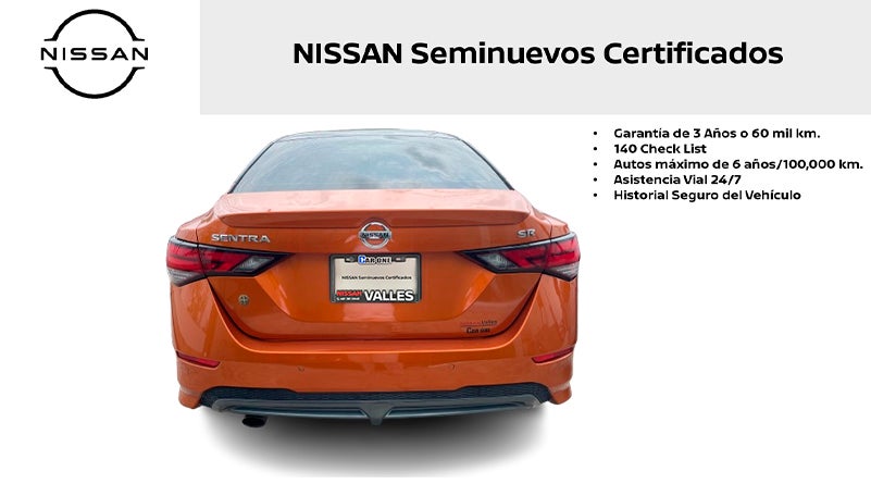 2022 Nissan SENTRA 4 PTS SR BI-TONO CVT AAC BOSE QC F LED RA-18