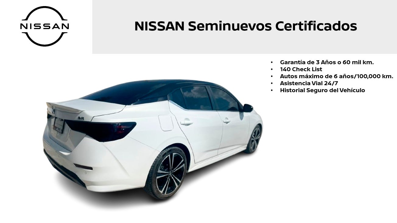 2023 Nissan SENTRA 4 PTS SR CVT AAC ASTOS DEPORTIVOS BOSE QC F LED RA-18