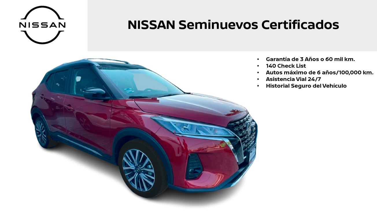 2023 Nissan KICKS 5 PTS EXCLUSIVE 16L TA AAC AUT PIEL GPS RA-17