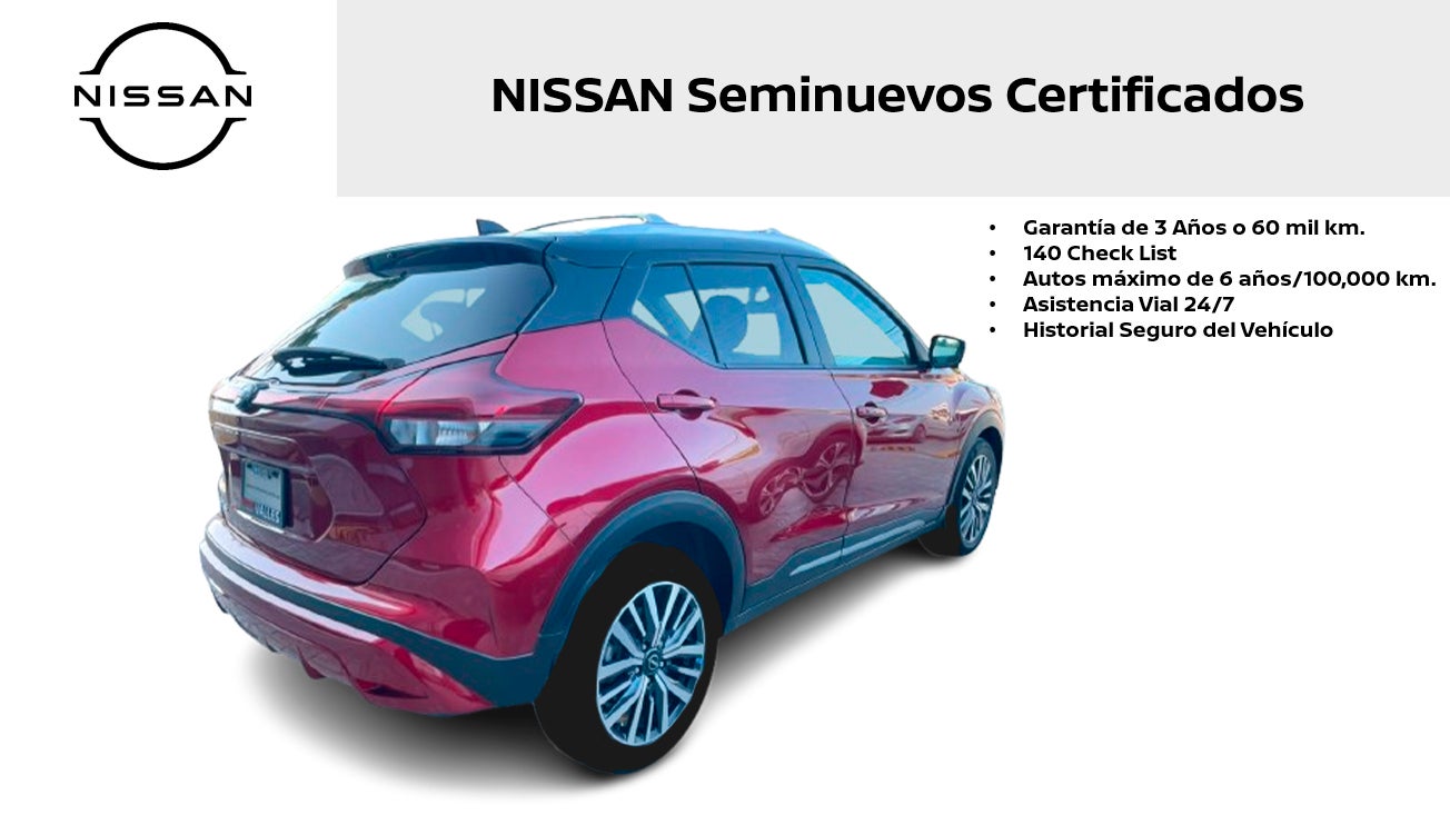 2023 Nissan KICKS 5 PTS EXCLUSIVE 16L TA AAC AUT PIEL GPS RA-17