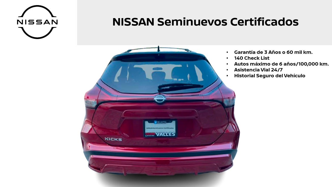 2023 Nissan KICKS 5 PTS EXCLUSIVE 16L TA AAC AUT PIEL GPS RA-17