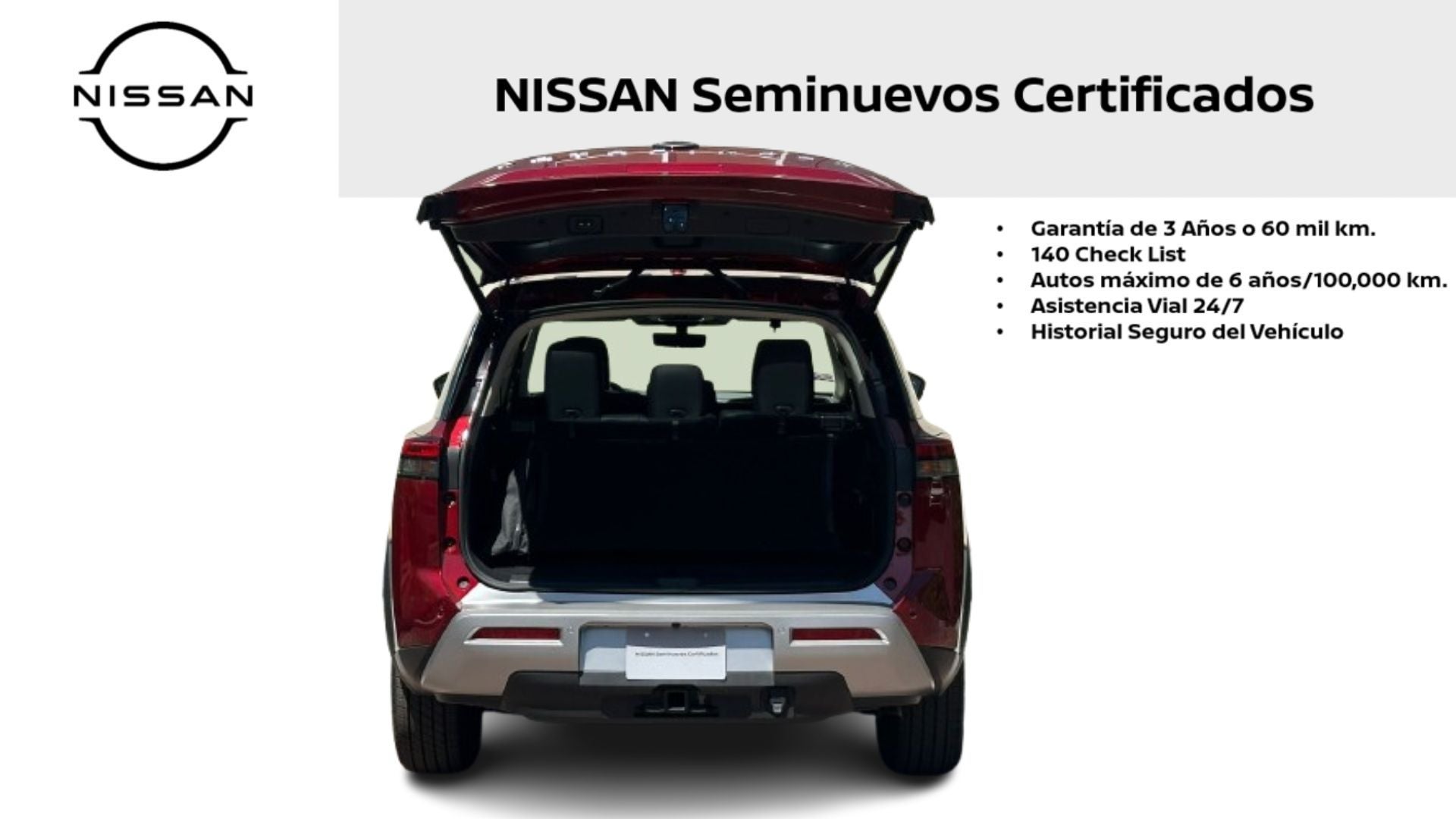 2025 Nissan Pathfinder PLATINUM V6 3.5L 270 CP 5 PUERTAS AUT PIEL BA AA