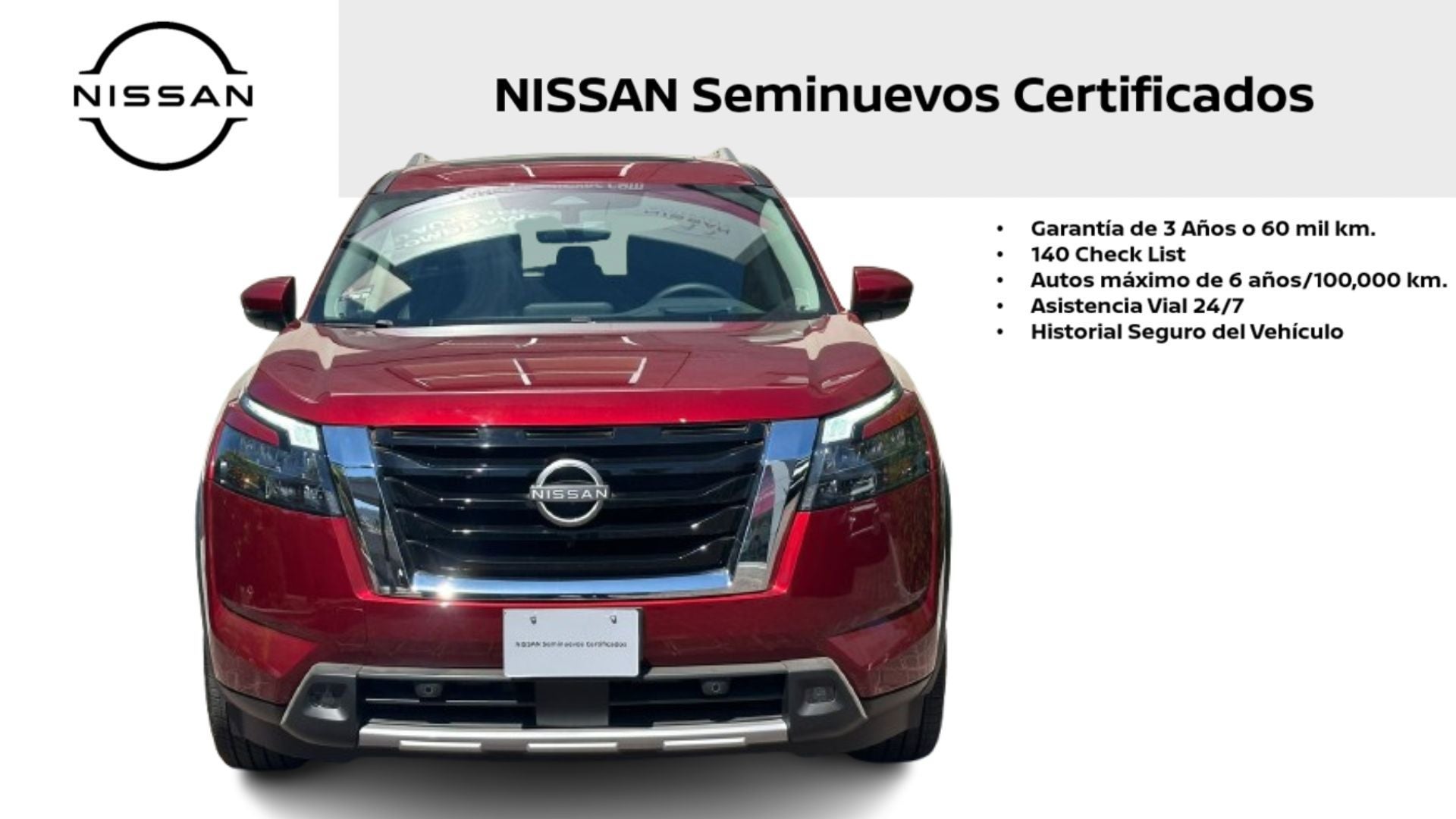 2025 Nissan Pathfinder PLATINUM V6 3.5L 270 CP 5 PUERTAS AUT PIEL BA AA