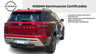 2025 Nissan Pathfinder PLATINUM V6 3.5L 270 CP 5 PUERTAS AUT PIEL BA AA