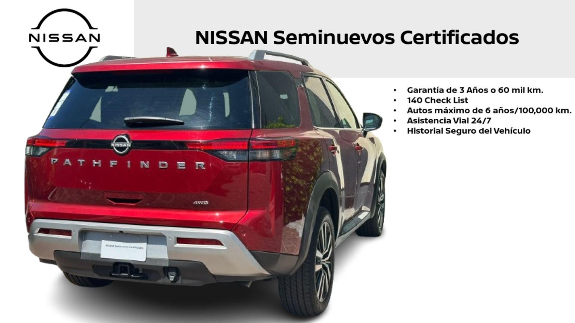 2025 Nissan Pathfinder PLATINUM V6 3.5L 270 CP 5 PUERTAS AUT PIEL BA AA