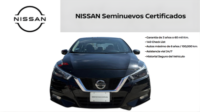 2022 Nissan VERSA 4 PTS PLATINUM CVT AAC AUT VE PIEL GPS F LED RA-17