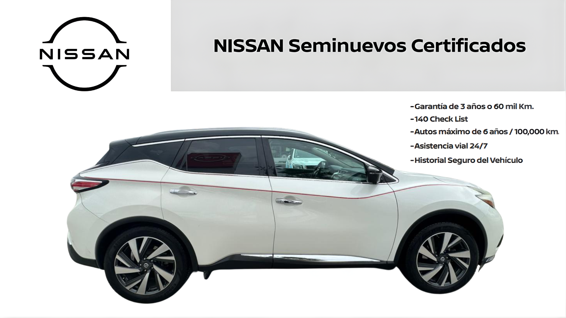 2019 Nissan MURANO 5 PTS EXCLUSIVE CVT GPS PIEL QC RA-20 4X4