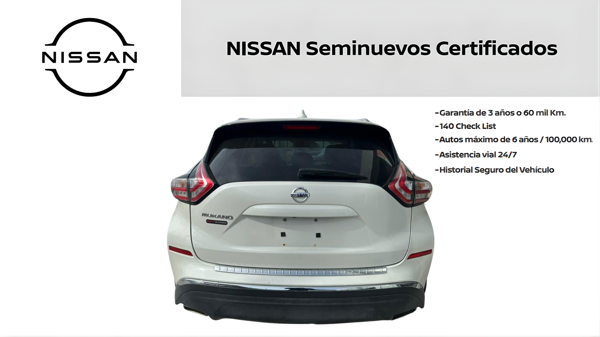 2019 Nissan MURANO 5 PTS EXCLUSIVE CVT GPS PIEL QC RA-20 4X4