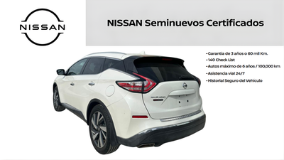 2019 Nissan MURANO 5 PTS EXCLUSIVE CVT GPS PIEL QC RA-20 4X4