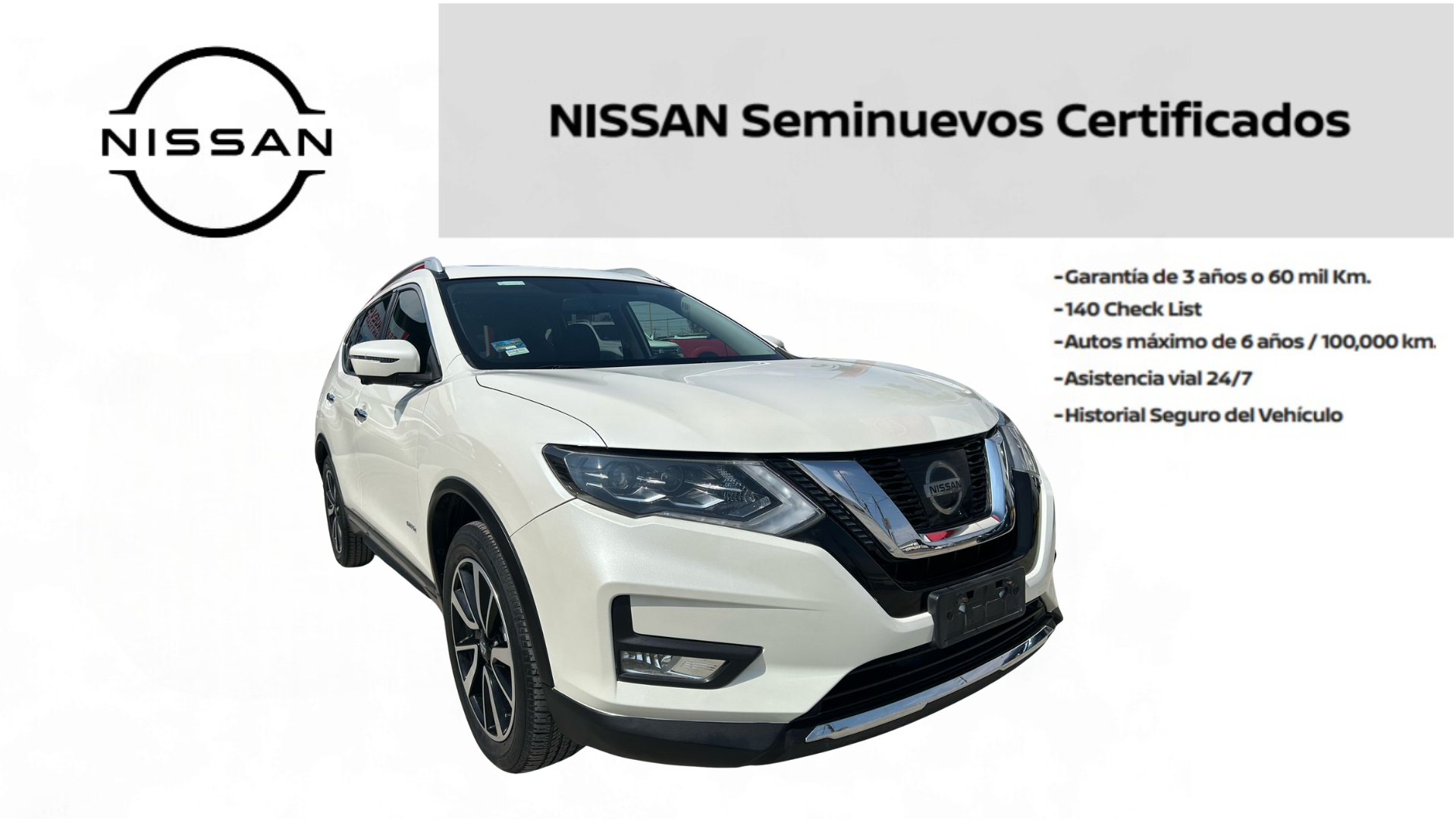 2019 Nissan X-TRAIL 5 PTS HIBRIDO CVT PIEL CD GPS 5 PAS RA-19