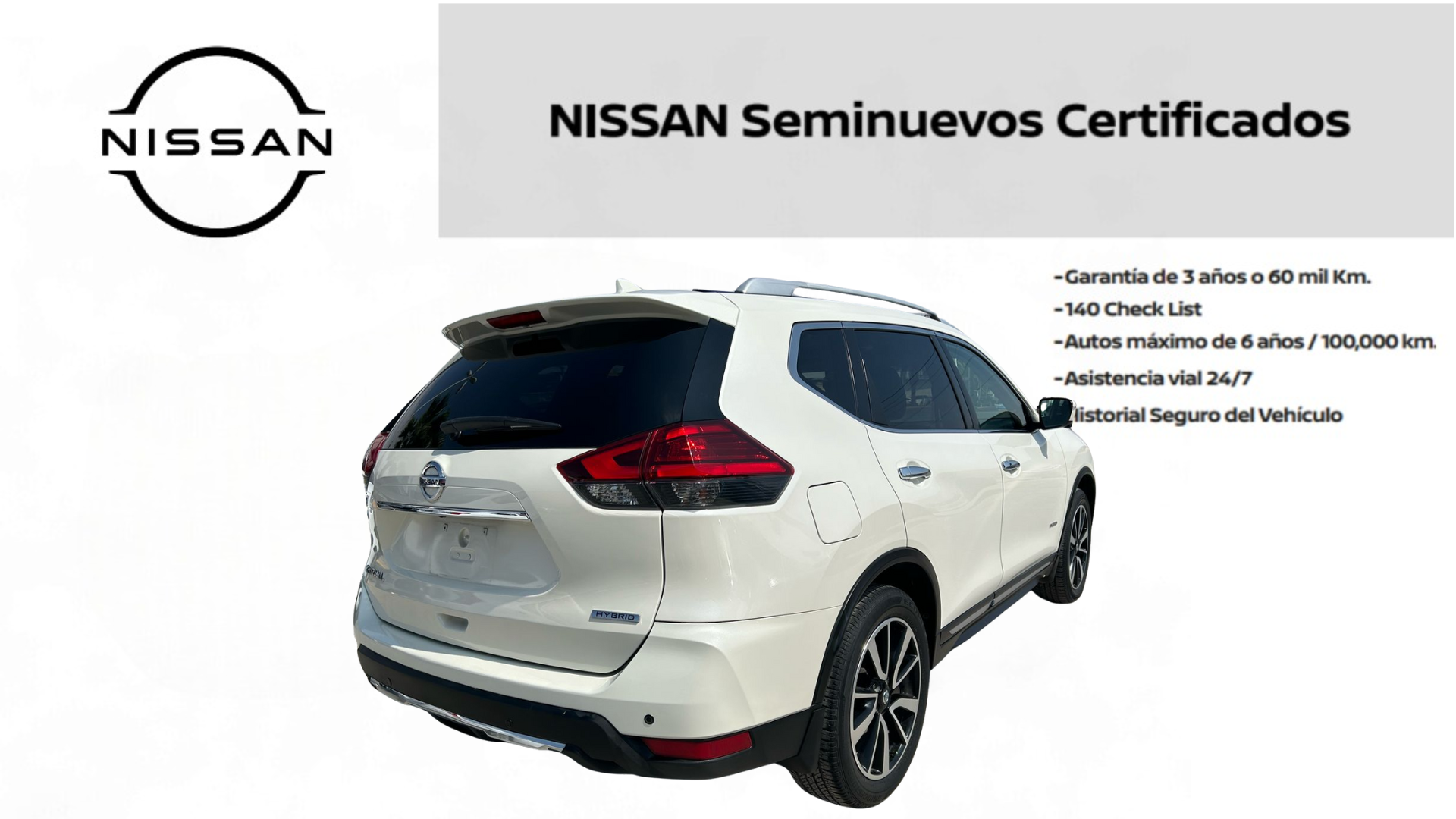2019 Nissan X-TRAIL 5 PTS HIBRIDO CVT PIEL CD GPS 5 PAS RA-19