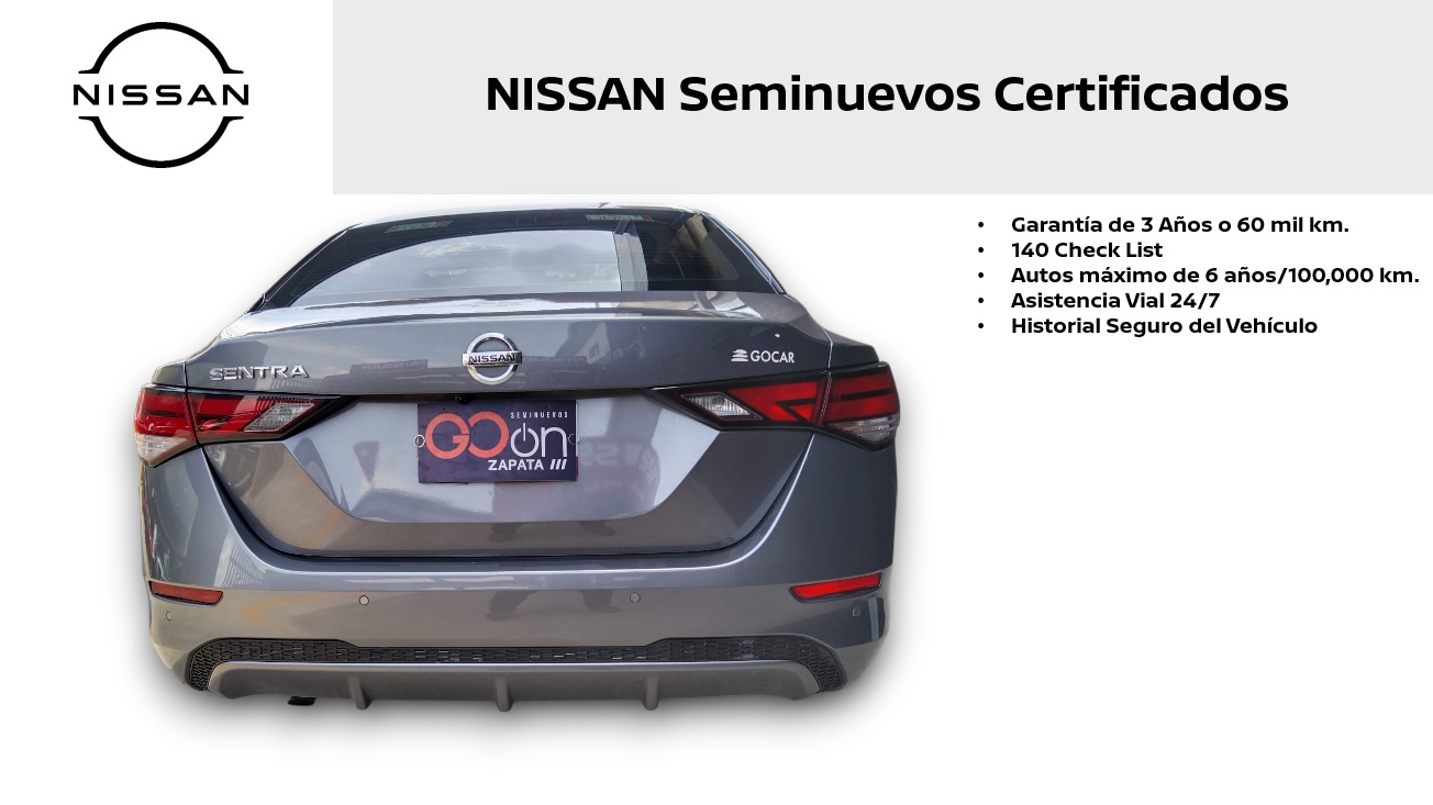 2023 Nissan SENTRA 4 PTS ADVANCE CVT AAC F NIEBLA RA-16