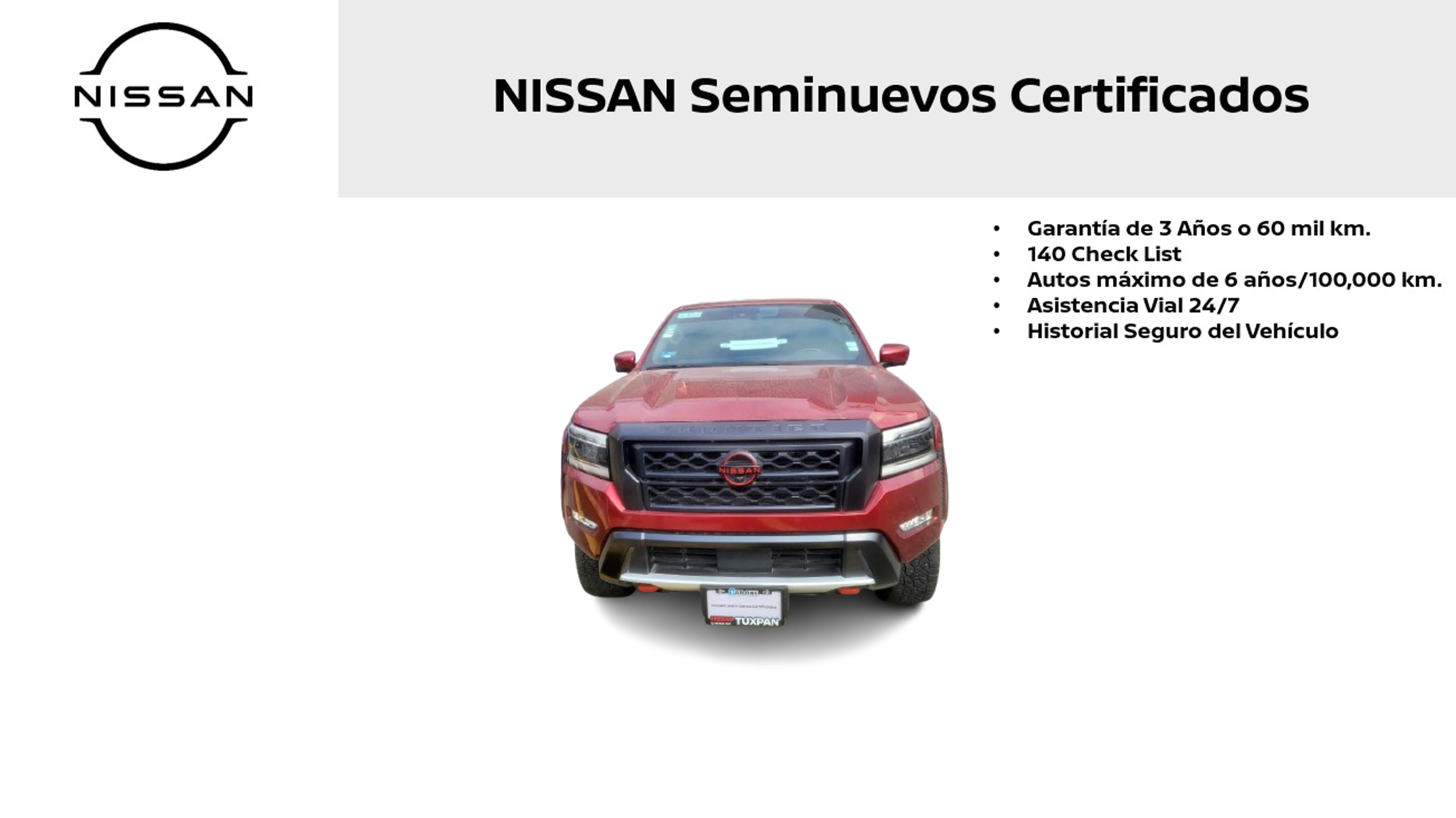2023 Nissan Frontier V6 PRO-4X, V6, 3.8L, 310 CP, 4 PUERTAS, AUT, 4X4