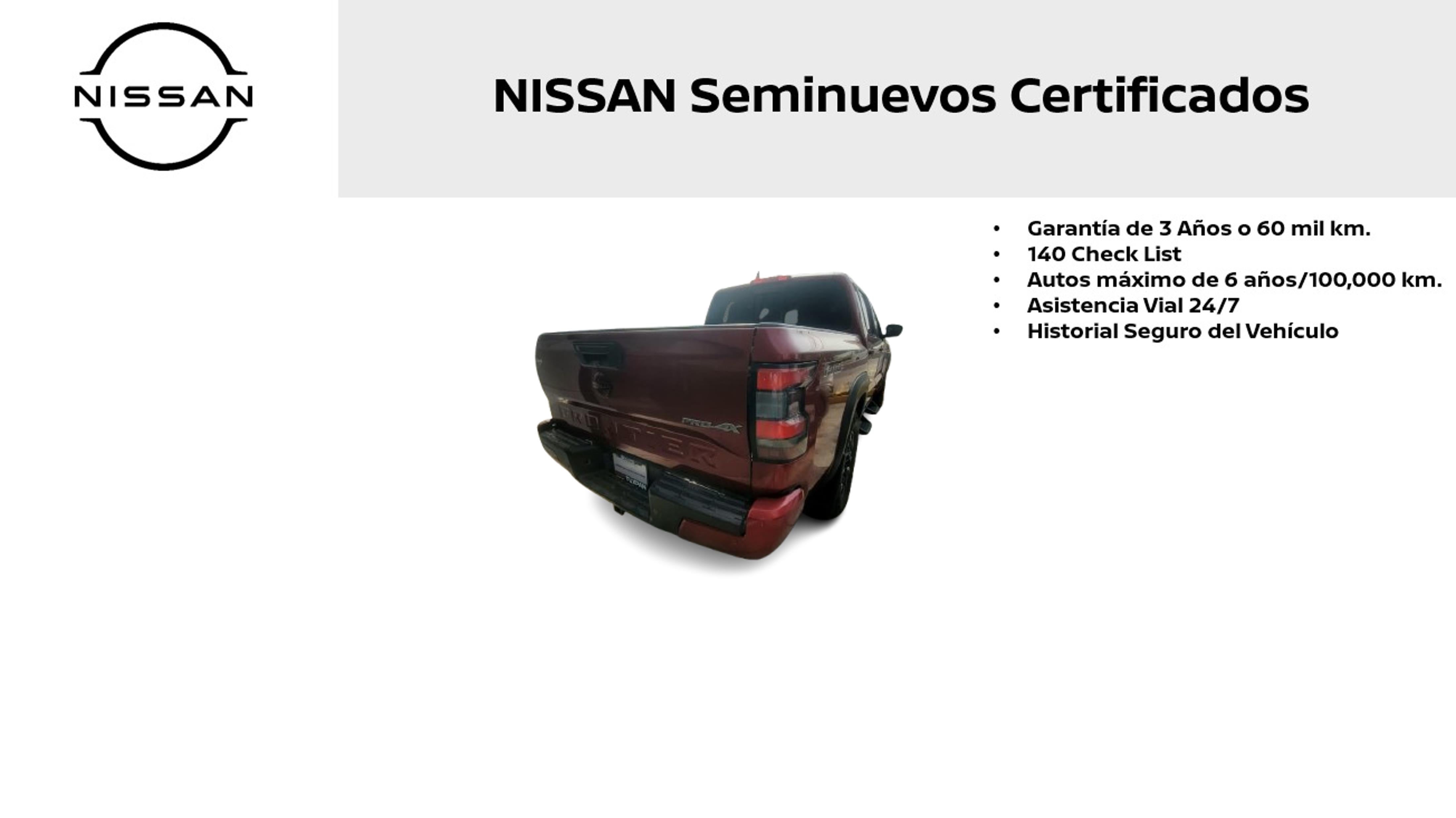 2023 Nissan Frontier V6 PRO-4X, V6, 3.8L, 310 CP, 4 PUERTAS, AUT, 4X4
