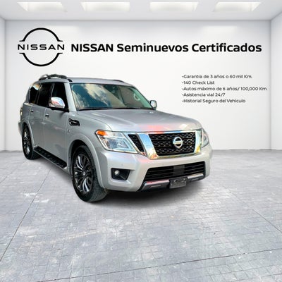 2020 Nissan ARMADA 5 PTS EXCLUSIVE TA DVD SEG FILA PIEL QC 4X4