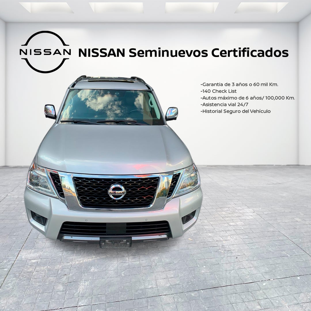 2020 Nissan ARMADA 5 PTS EXCLUSIVE TA DVD SEG FILA PIEL QC 4X4
