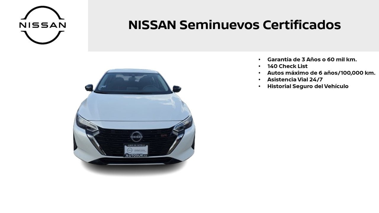 2024 Nissan Sentra SR L4 2.0L 145 CP 4 PUERTAS AUT BA AA