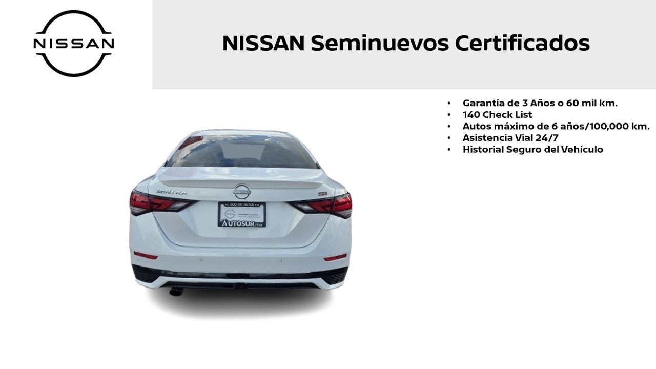 2024 Nissan Sentra SR L4 2.0L 145 CP 4 PUERTAS AUT BA AA
