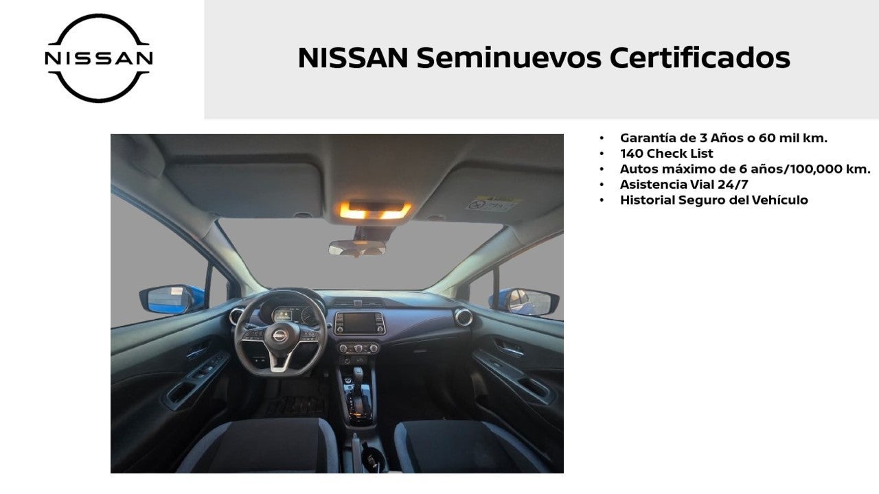 2024 Nissan Versa ADVANCE L4 1.6L 118 CP 4 PUERTAS AUT BA AA
