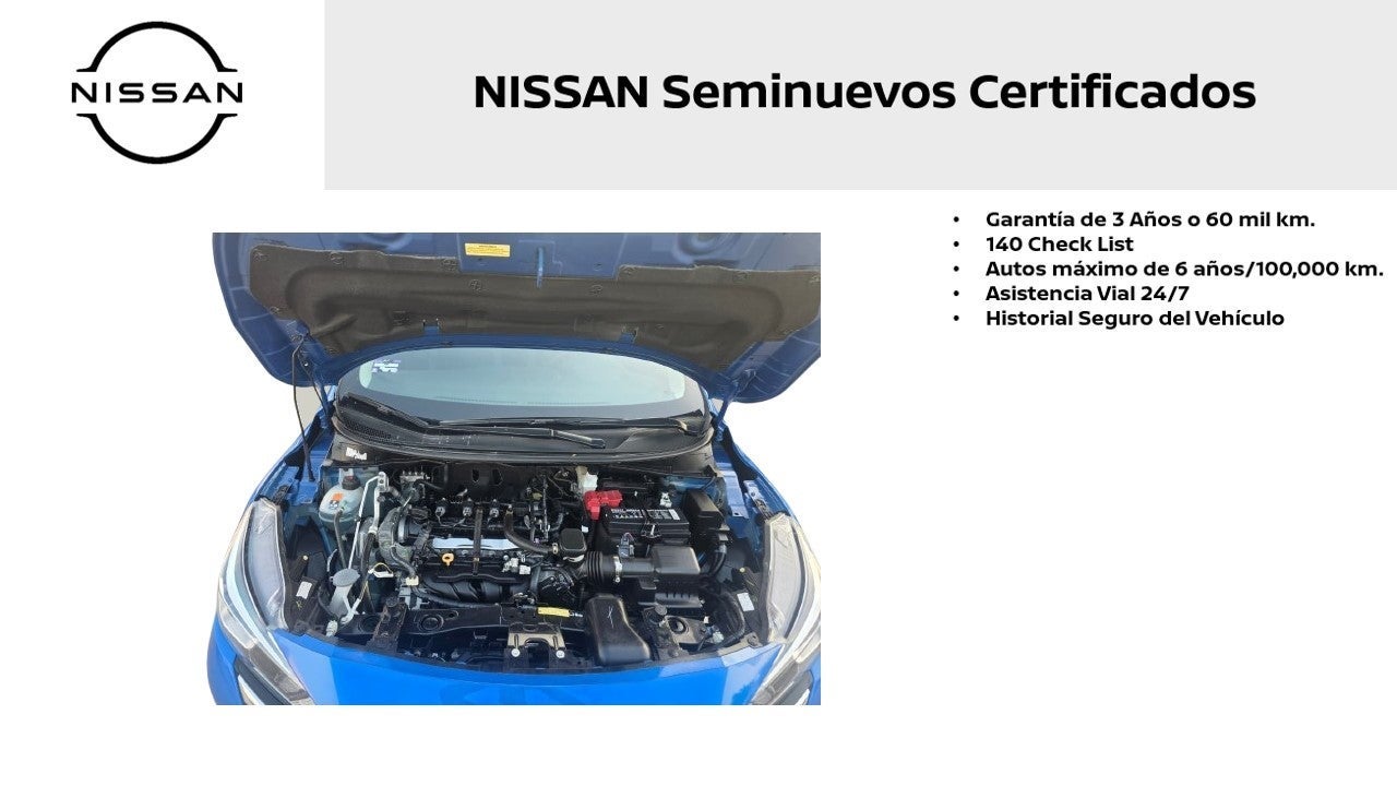 2024 Nissan Versa ADVANCE L4 1.6L 118 CP 4 PUERTAS AUT BA AA