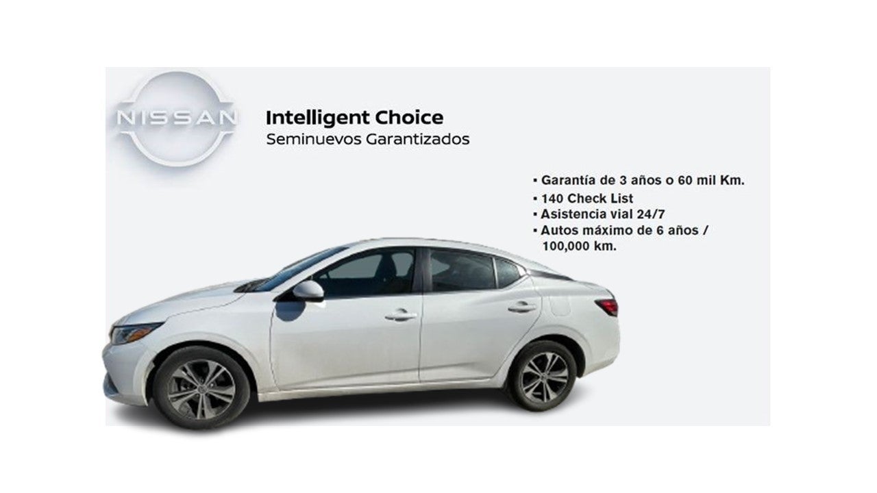 2023 Nissan Sentra SENSE L4 2.0L 145 CP 4 PUERTAS AUT BA AA