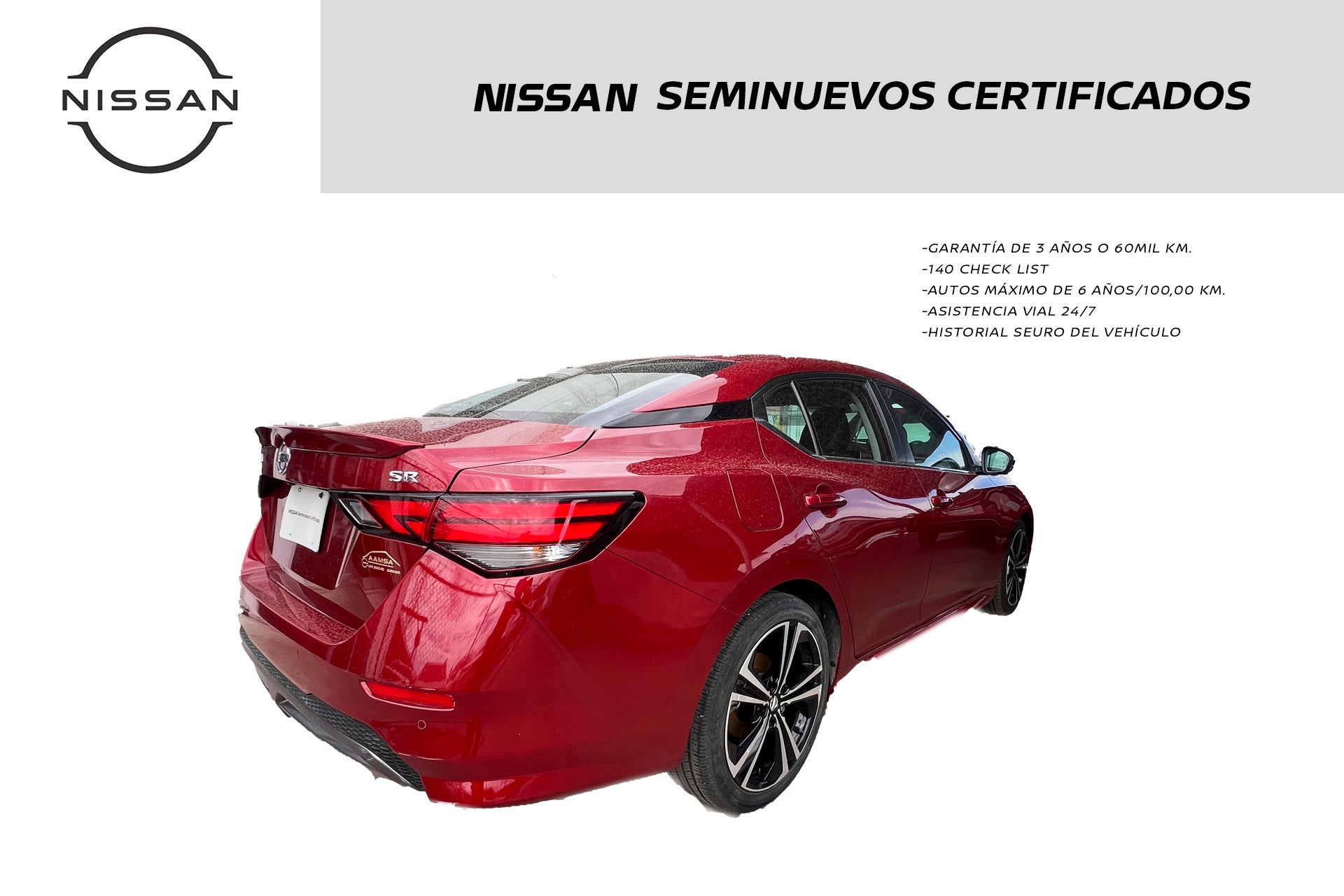 2023 Nissan SENTRA 4 PTS SR CVT AAC ASTOS DEPORTIVOS BOSE QC F LED RA-18