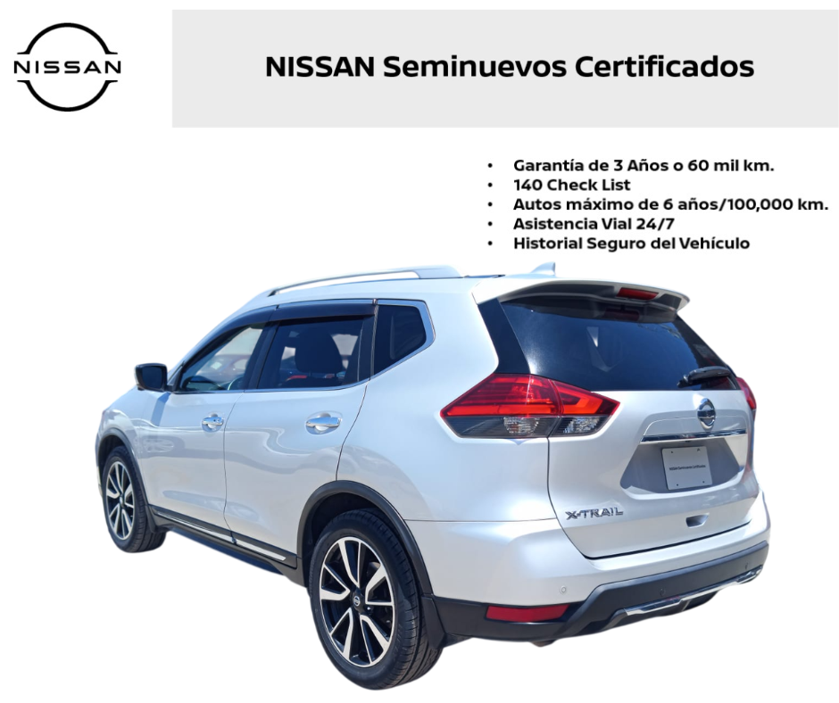 2020 Nissan X-TRAIL 5 PTS EXCLUSIVE CVT PIEL QCP GPS 5 PAS RA-19