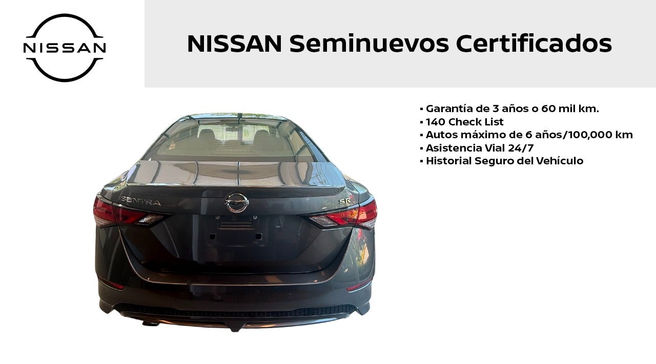 2023 Nissan SENTRA 4 PTS SR CVT AAC ASTOS DEPORTIVOS BOSE QC F LED RA-18