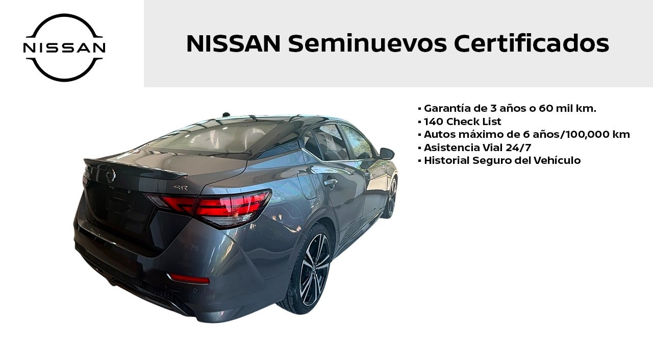 2023 Nissan SENTRA 4 PTS SR CVT AAC ASTOS DEPORTIVOS BOSE QC F LED RA-18