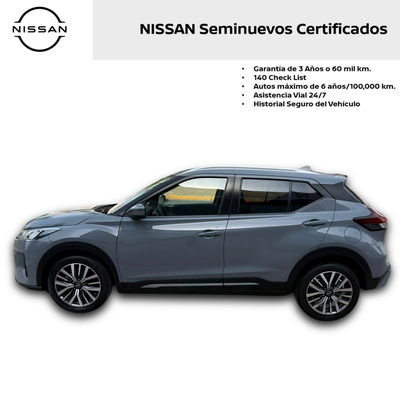 2023 Nissan KICKS 5 PTS EXCLUSIVE 16L TA AAC AUT PIEL GPS RA-17
