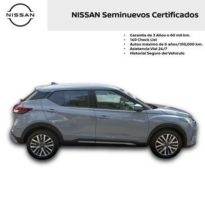 2023 Nissan KICKS 5 PTS EXCLUSIVE 16L TA AAC AUT PIEL GPS RA-17