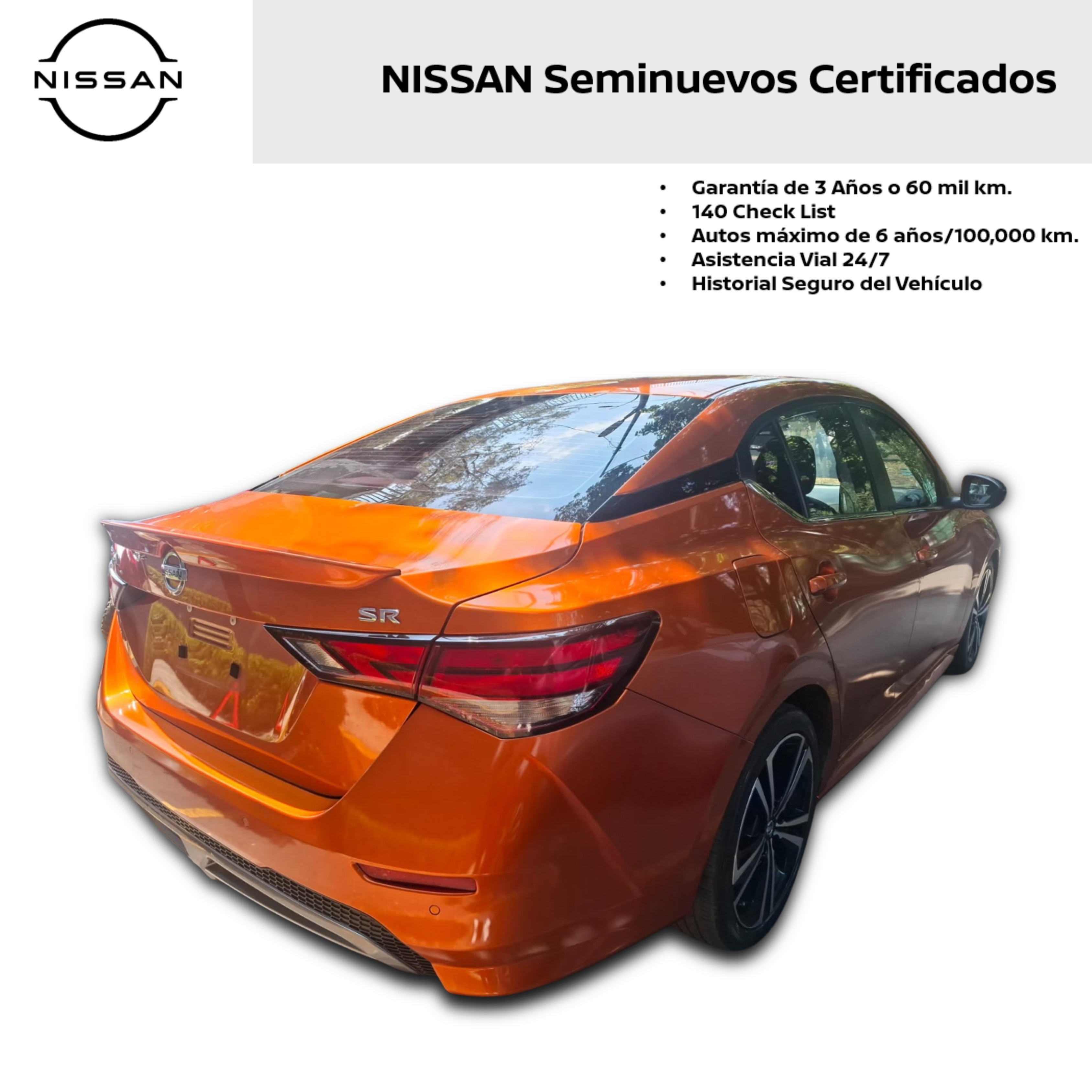2023 Nissan SENTRA 4 PTS SR CVT AAC ASTOS DEPORTIVOS BOSE QC F LED RA-18