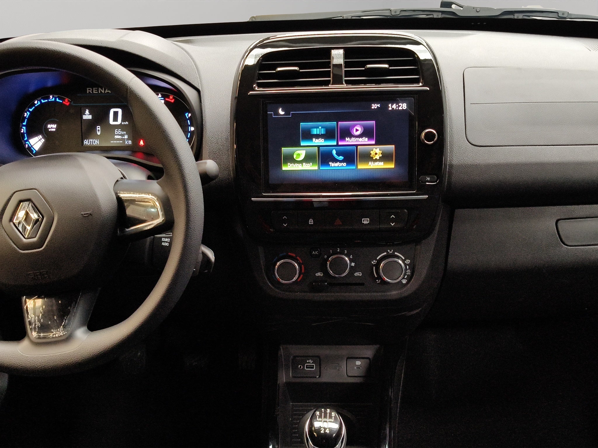 2025 Renault Kwid 5 pts. HB Bitono, TM5, a/ac., pantalla touch 8